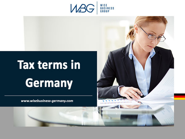 Tax terms in Germany